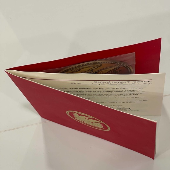 Marines Gift Marine Corp Gilded Booklet 2009 CD Military Service Semper Fidelis - Picture 5 of 7